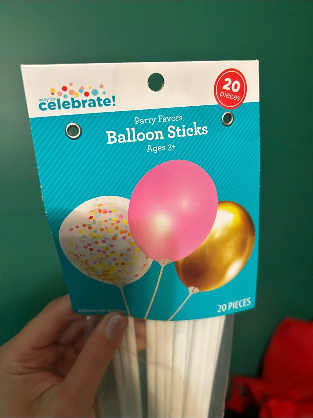 Balloon Sticks- 20 Pack